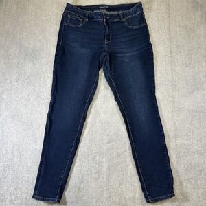 Maurices Plus Size Women's Dark Wash Blue Jeans Size 18 Stretch Skinny